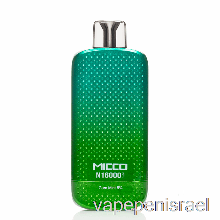 חד פעמי Vape Israel Horizontech Micco N16000 מסטיק חד פעמי מנטה